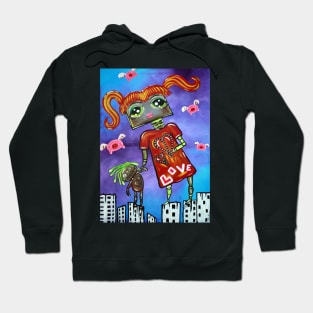 Robot Girl - When Pigs Fly Hoodie